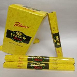PADMINI YELLOW ROSE INCENSE CONES 12N