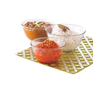 BOROSIL 0.5 LTR + 0.9 LTR + 1.3 LTR MICROWAVABLE MIXING BOWL SET OF 3PC