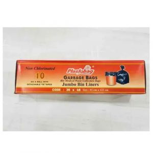 PLASTOBAG GARBAGE BAGS JUMBO BIN LINERS 10PC