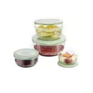 MASTERCOOK MALTA 4PC ROUND CONTAINER SET (290ML X 580ML X 1000ML X 1700ML)