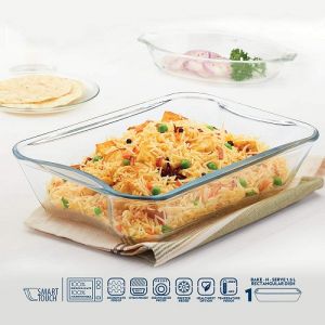BOROSIL 1.5 LTR BAKE-N-SERVE RECTANGULER DISH