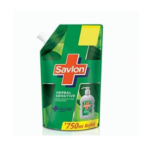 SAVLON HERBAL SENSITIVE GERM PROTECTION HANDWASH 750ML POUCH