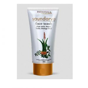 PATANJALI SAUNDARYA ALOEVERA NEEM  FACE WASH 100GM