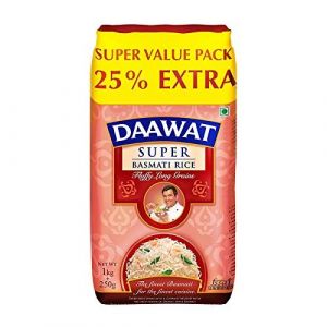 DAAWAT SUPER BASMATI RICE 1KG + 250GM EXTRA