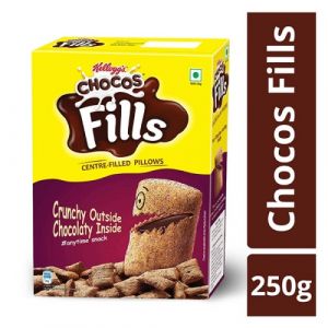 KELLOGG'S CHOCOS FILLS CHOCOLATY BITES 250GM