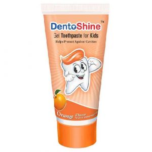 DENTOSHINE ORANGE GEL TOOTHPASTE FOR KIDS 80GM