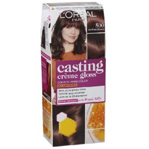 LOREAL PARIS CASTING CREME GLOSS CONDITIONING HAIR COLOR 500-MEDIUM BROWN (21GM+24ML)