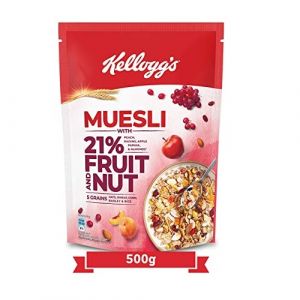 KELLOGG'S MUESLI WITH 21% FRUIT AND NUT 5 GRAINS 500GM