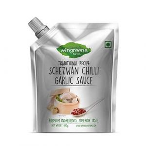 WINGREENS FARMS SCHEZWAN CHILLI GARLIC SAUCE 450GM