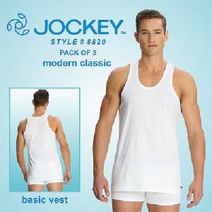 JOCKEY MODERN CLASSIC WHITE VEST 8820 3PC SET-S.