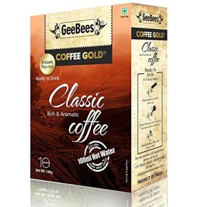 GEEBEES INSTANT PRE-MIX COFFEE GOLD CLASSIC COFFEE CHICORY  140GM