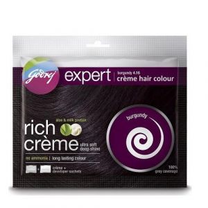 GODREJ EXPERT RICH CRÈME HAIR COLOUR 4.16 BURGUNDY POUCH