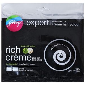 GODREJ EXPERT RICH CRÈME HAIR COLOUR 1.0 NATURAL BLACK POUCH