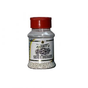 AMRITS SILVER DRAGEES 80GM