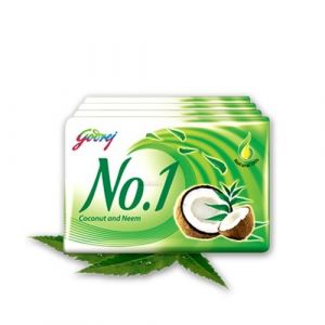 GODREJ NO.1 COCONUT NEEM SOAP 5X100GM (BUY 4 GET 1 FREE)