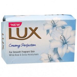 LUX CREAMY PERFECTION WHITE ROSE & SWISS MOISTURISERS SOAP 75GM