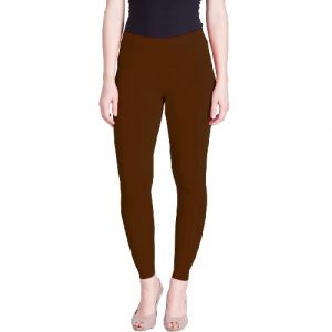 LYRA CHURIDAAR LEGGINGS-L-08 BROWN-FREE