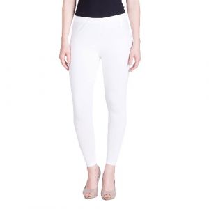 LYRA CHURIDAAR LEGGINGS-L-10 WHITE-FREE