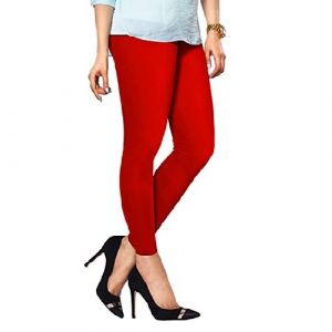 LYRA CHURIDAAR LEGGINGS-L-12 RED-FREE