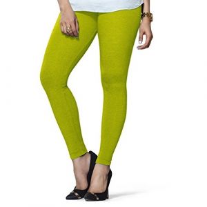 LYRA CHURIDAAR LEGGINGS-L-15 PARROT GREEN-FREE