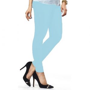 LYRA CHURIDAAR LEGGINGS-L-22 SKY BLUE-FREE