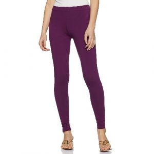 LYRA CHURIDAAR LEGGINGS-L-28 DARK VIOLET-FREE