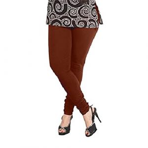 LYRA CHURIDAAR LEGGINGS-L-32 HOT CHOCOLATE-FREE