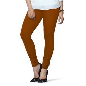 LYRA CHURIDAAR LEGGINGS-L-36 DARK RUST-FREE