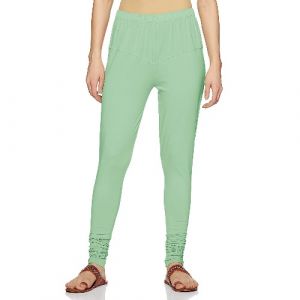 LYRA CHURIDAAR LEGGINGS-L-44 PISTA GREEN-FREE