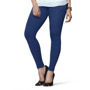 LYRA CHURIDAAR LEGGINGS-L-49 INK BLUE-FREE