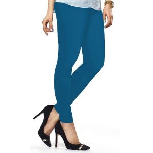 LYRA CHURIDAAR LEGGINGS-L-64 OCEAN BLUE-FREE