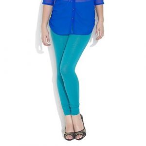 LYRA CHURIDAAR LEGGINGS-L-65 SEA GREEN-FREE