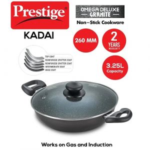 OMEGA GRANITE COOKWARE KADAI 260MM