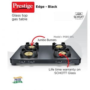 PEBS 04 SCHOTT GLASS TOP GAS STOVE