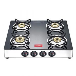 PRESTIGE GLASS TOP GAS STOVE GTM 04 SS