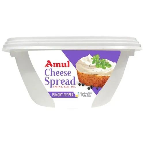 AMUL CHEESE SPREAD PUNCHY PAPPER 200GM